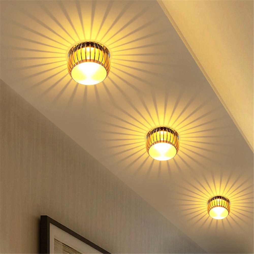 LED Entrance light led corridor aisle light 3W LED Downlight LED Ceiling lamp Home Living Room bulbs AC85~265V