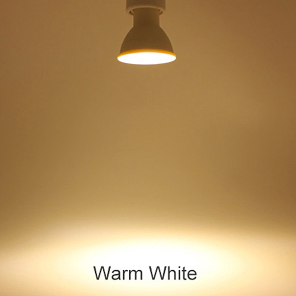 Dimmable LED Spotlight 5X GU10 MR16 GU5.3 7W 220V 110V COB Light Bulb Super Bright Table Lamp Downlight Cool White Warm White