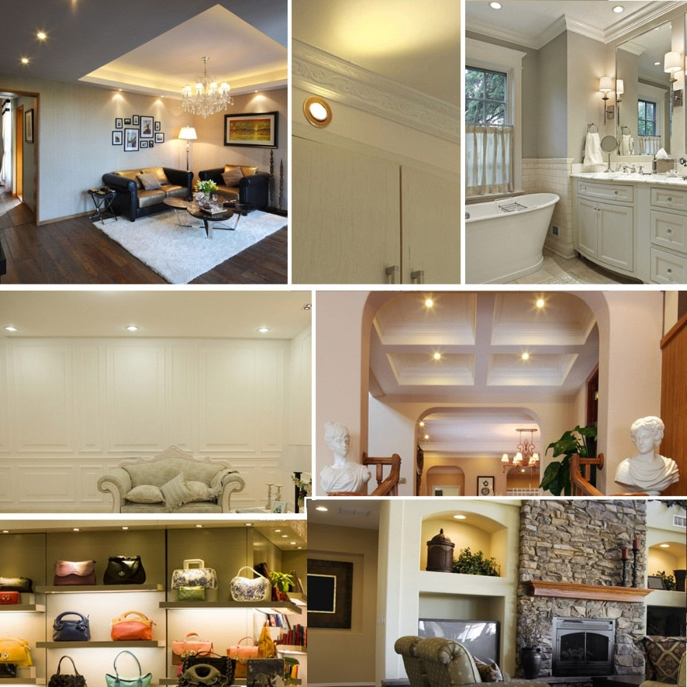 LED 9W 12W 15W black downlights led Spot Light dimmable 110V 220V