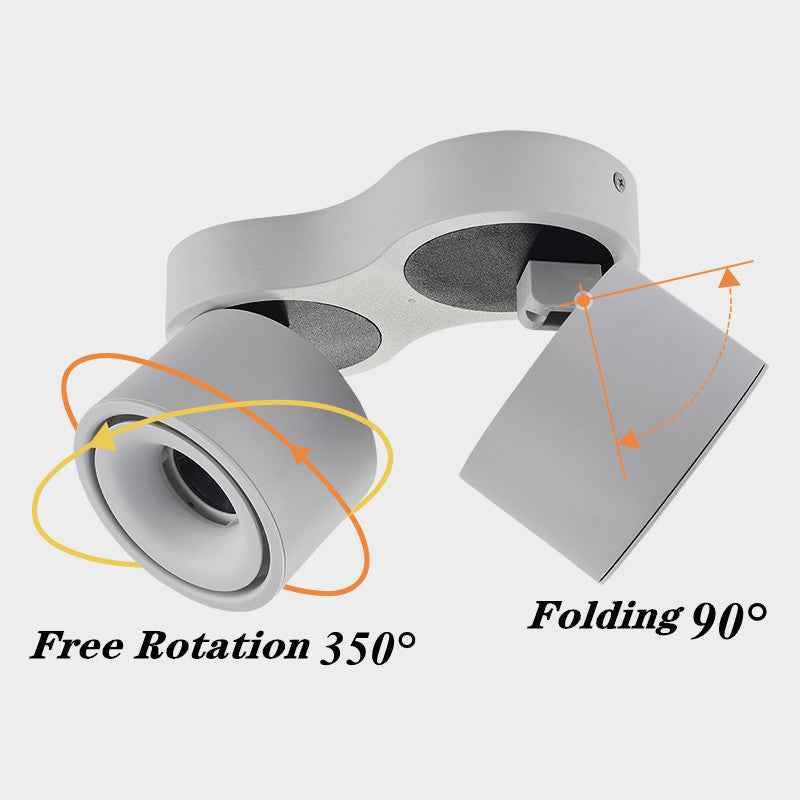 Surface Mounted 350 Degree COB Led Downlight Dimmable 14W 18W Ceiling Lamps Light Black White AC90-260V Hotel Led Spot Lighting