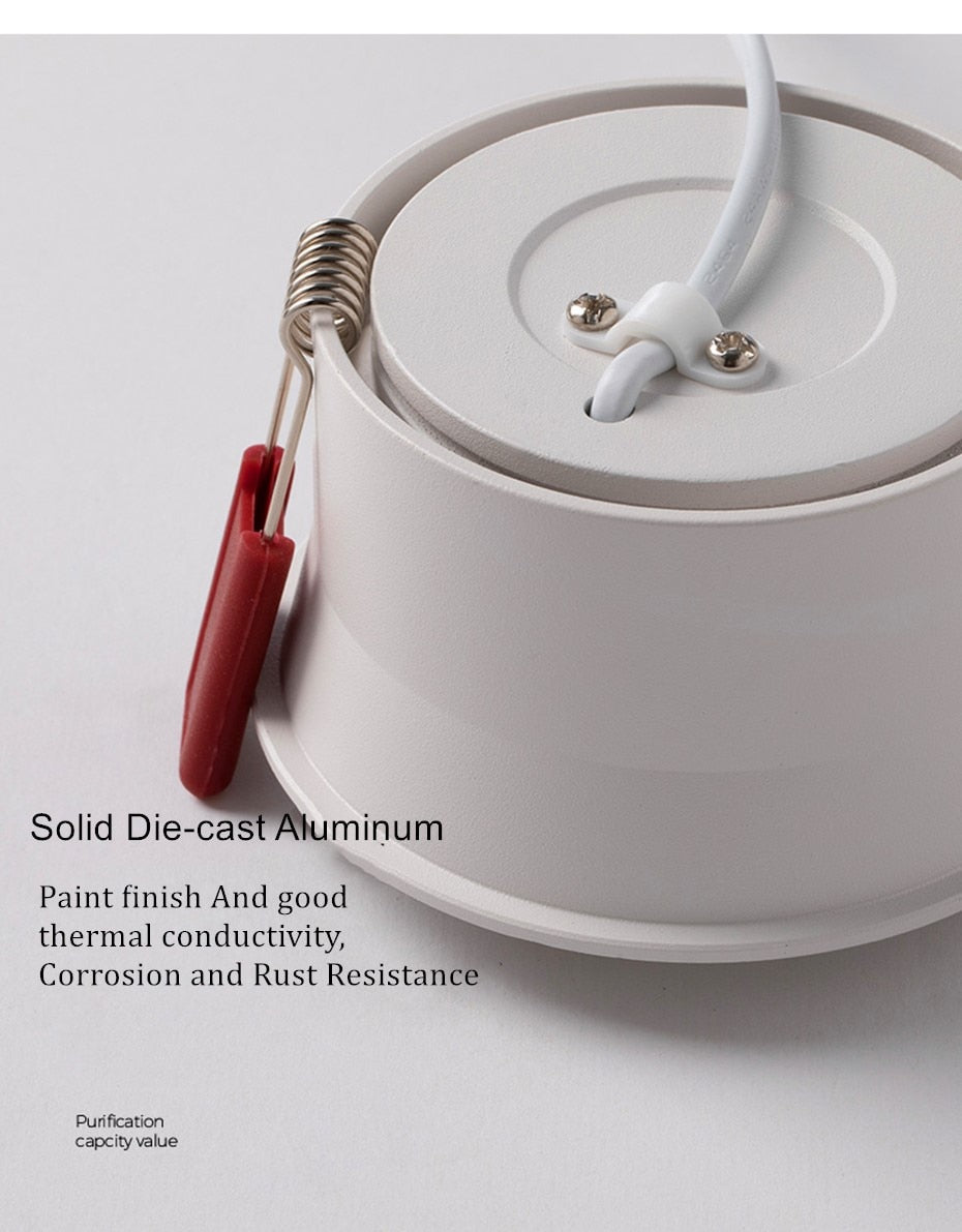 Modern Dimmable LED Downlight 5W 7W 12W 15W Anti-Glare Led Ceiling Lamp LED Spot Lighting Led Recessed Downlight