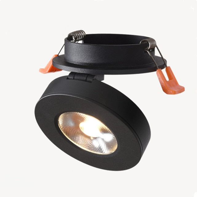 DBF Black/White 3W 5W 7W 10W Recessed Ceiling Downlight AC110/220V Warm/Natural/Cold White LED Ceiling Spot Light for TV Photo