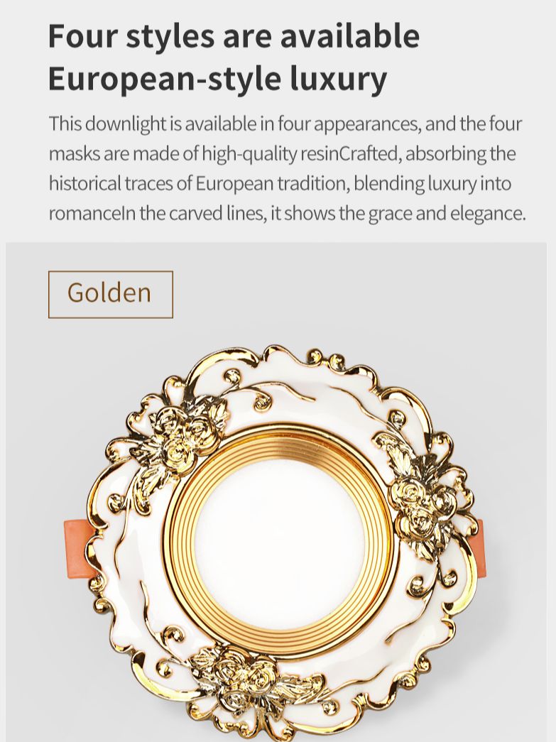 Spot LED Encastrable Led Downlights AC 220v Ceiling Light Three-Color 3w 5W Recessed Round Led Panel Light Indoor Lighting