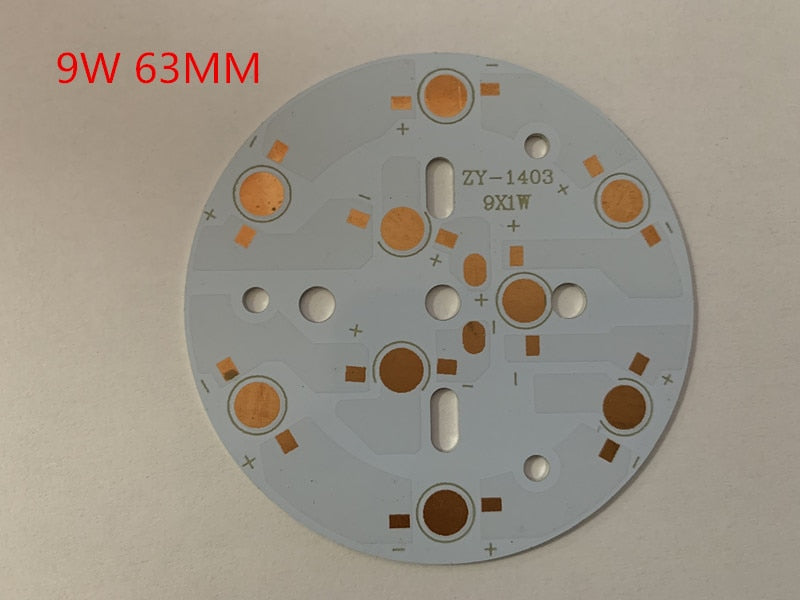 LED Downlight 20 PCS 100W 3W 5W 7W 9W 15W 18W LED Aluminum Base Plate PCB Board Substrate 20mm Star Kit DIY Cooling Heatsink for Downlight