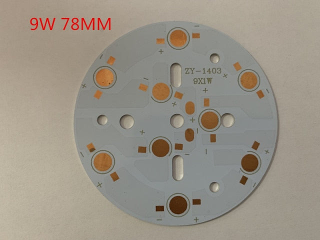 LED Downlight 20 PCS 100W 3W 5W 7W 9W 15W 18W LED Aluminum Base Plate PCB Board Substrate 20mm Star Kit DIY Cooling Heatsink for Downlight