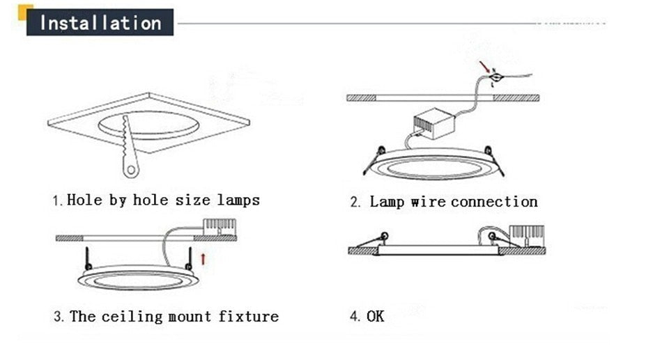 Dimmable LED Panel Light Round Glass Panel Downlight 6W 12W 18W Ceiling Recessed Lights SMD 5630 LED Panel Lamps AC85-265V