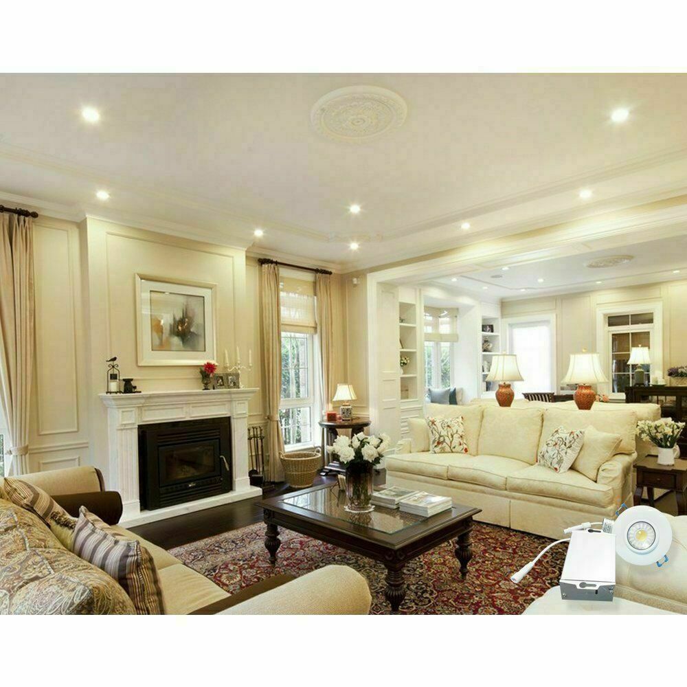 Mini LED COB Downlights 3W 40mm 100V-240V Jewelry Display Ceiling Recessed Cabinet Spot Lamp High Power + Driver 85-265v