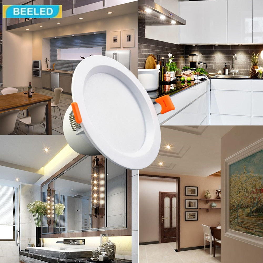 LED Downlights smart lamp led bulb 5W 7W 9W changable 3colors SMD 5733 dimming LED ceiling lamp aluminum downlights smart lamps