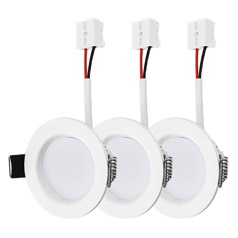 Ultra Thin Led Downlight Lamp Ceiling Spot Light 6Pcs 3W 5W 7W 9W 12W 15W 18W SMD 220V Recessed Downlight Slim Round Panel Light