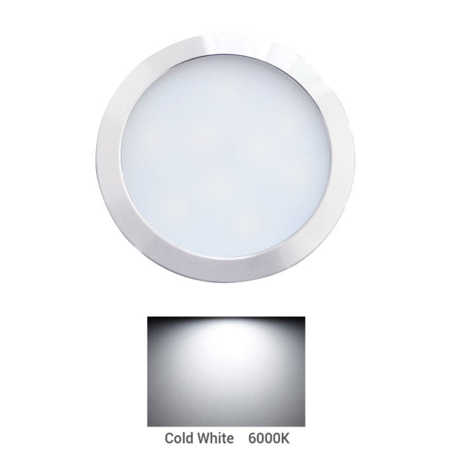 LED DownLight DC12v 3W Under Cabinet Wardrobe Showcase Lamp with Wire 3M back glue or screw installation Kitchen Dome Light