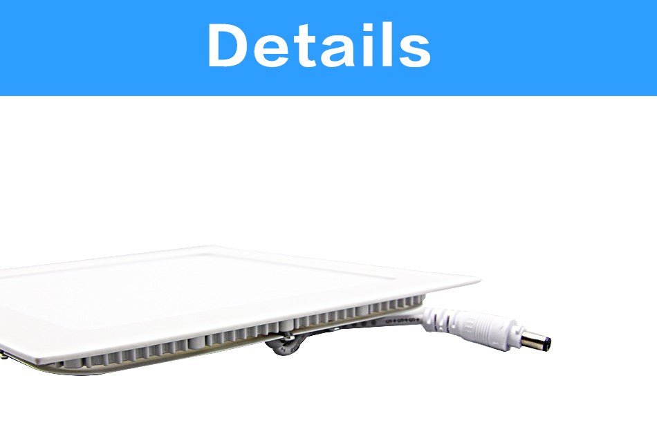 Ultra thin Design 3W 4W 6W 9W 12W 15W 18W LED Ceiling Recessed Grid Downlight / Slim Round And Square Flat Panel Light