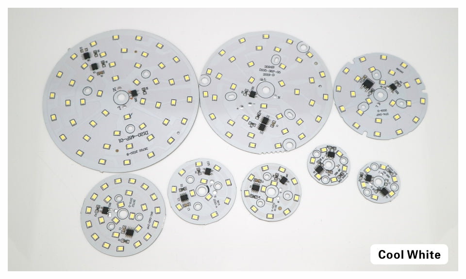 LED Chip for Downlight 10 PCS 3W 5W 7W 9W 12W 15W 18W SMD 2835 Round Light Beads AC 220V-240V Downlight Chip Lighting Spotlight