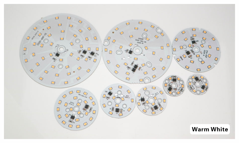 LED Chip for Downlight 10 PCS 3W 5W 7W 9W 12W 15W 18W SMD 2835 Round Light Beads AC 220V-240V Downlight Chip Lighting Spotlight