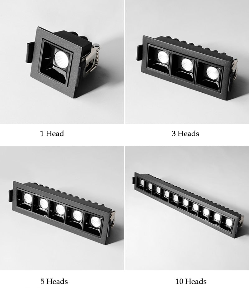 Dimmable COB LED Downlight 30W 20W 10W 6W 4W 2W Line Recessed Lamp 110V 220V Led Bulb Bedroom Kitchen Indoor Spot Lighting