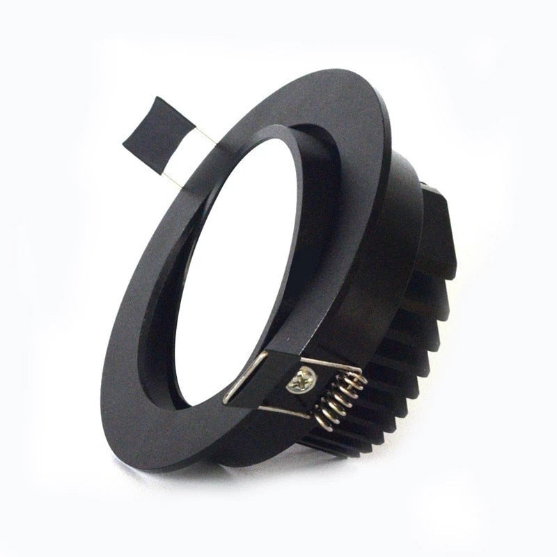 Dimmable COB LED spotlight ceiling lamp, AC85-265V aluminum recessed downlight indoor lighting, round led panel light, 3W 5w7w9w