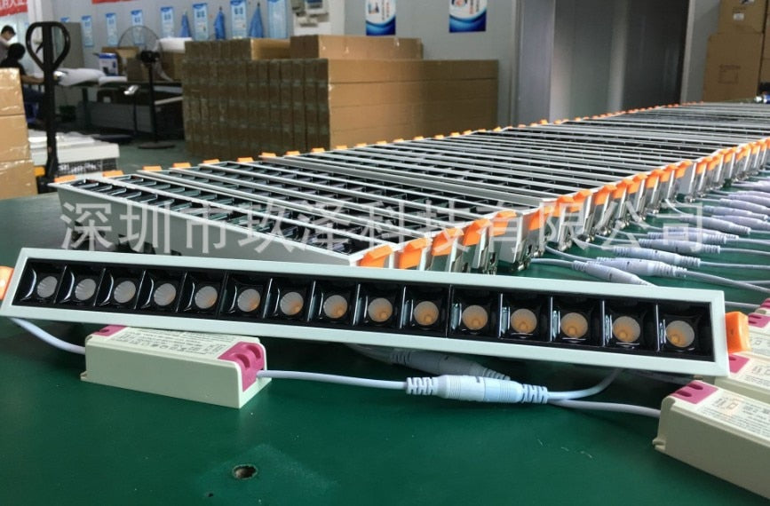 Dimmable LED Downlight Spot Light line light bar creative linear long strip CRI>85 living room corridor light Recessed Light