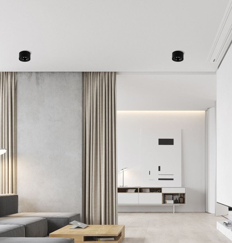 Round Surface Mounted LED Downlights 7W 10W 12W 15W Ceiling Lamps Spot Light 110V/220V driverless Down Light