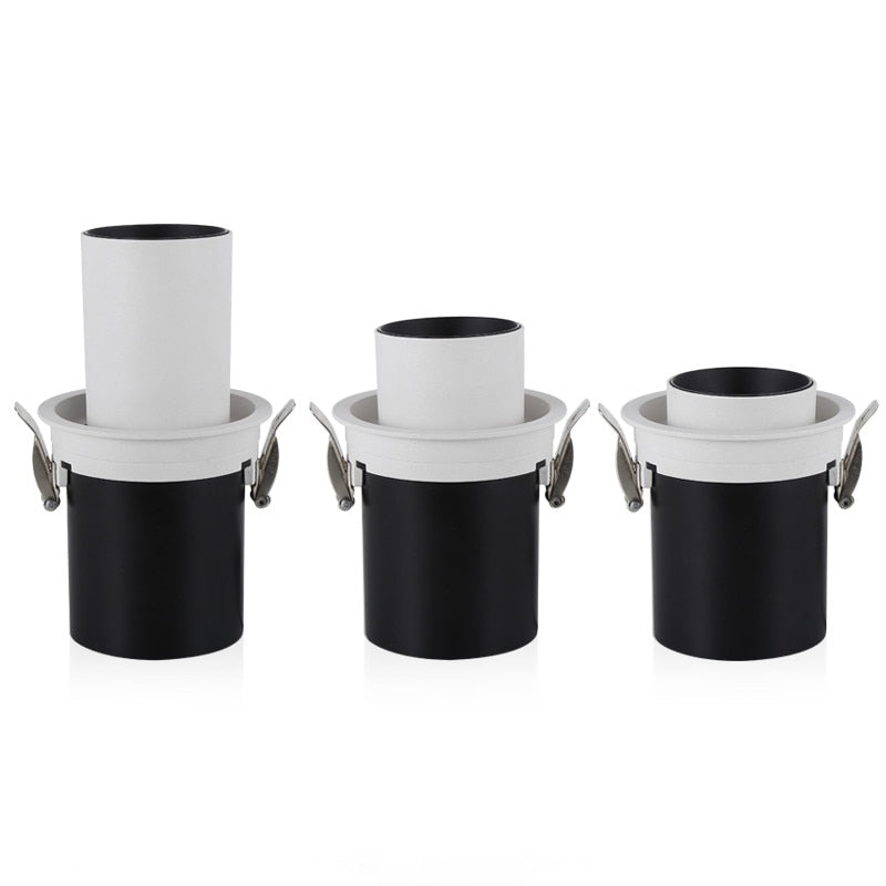 NEW LED Aluminum recessed COB dimmable Rotating Downlight AC85-265V 9W 12W 15W LED Ceiling Lamp Spot Lights Indoor Lighting