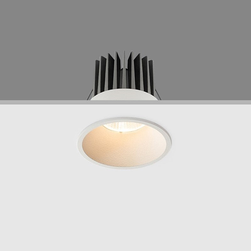 Super Bright Anti Glare Recessed Dimmable COB LED Downlights 7W 9W 12W 15W LED Ceiling Spot Lights AC85~265V Background Lighting