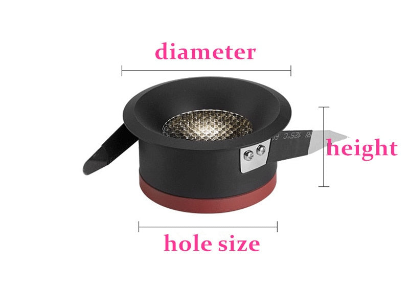 New LED Dimmable Downlight Ultra Thin Anti Glare Spot light 15W 12W 9W 7W Recessed LED ceiling lamp AC85V-220V LED Lamp