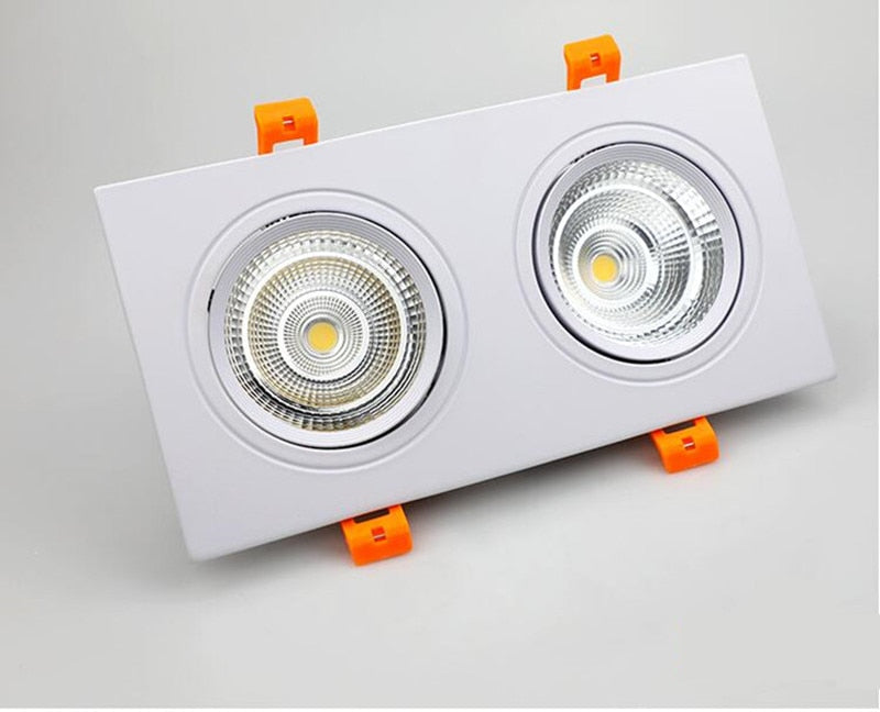 Dimmable Recessed LED Downlights 14W/18W/24W COB Ceiling Spot Lights AC90-260V Background Lamps Indoor Lighting+led Drive