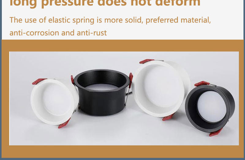 Frameless angle adjustable embedded LED downlight 5W 7W 12W 20W dimmable deep glare LED ceiling spotlights home lighting