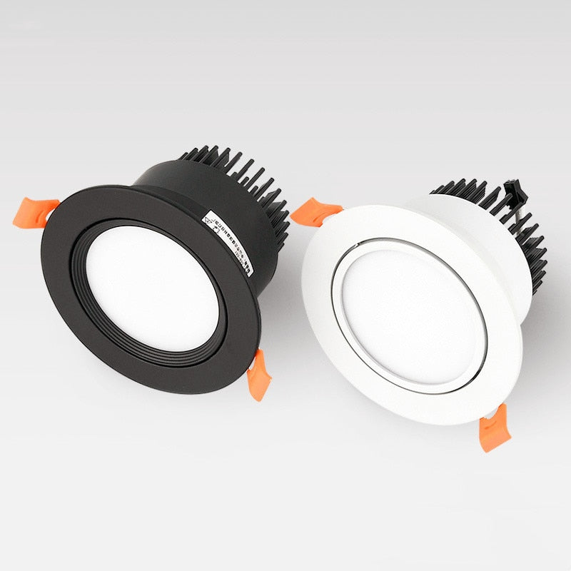 Dimmable Recessed LED Downlights 7W 9W 12W COB LED Lights AC220V 240V Ceiling Spot Kitchen Lamps Indoor Hotel Lighting Bedroom