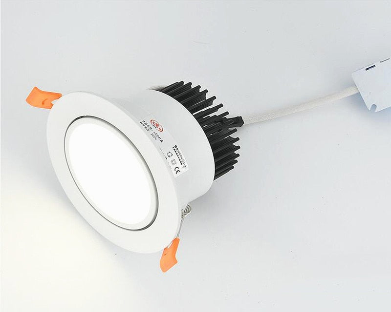 Dimmable Recessed LED Downlights 7W 9W 12W COB LED Lights AC220V 240V Ceiling Spot Kitchen Lamps Indoor Hotel Lighting Bedroom