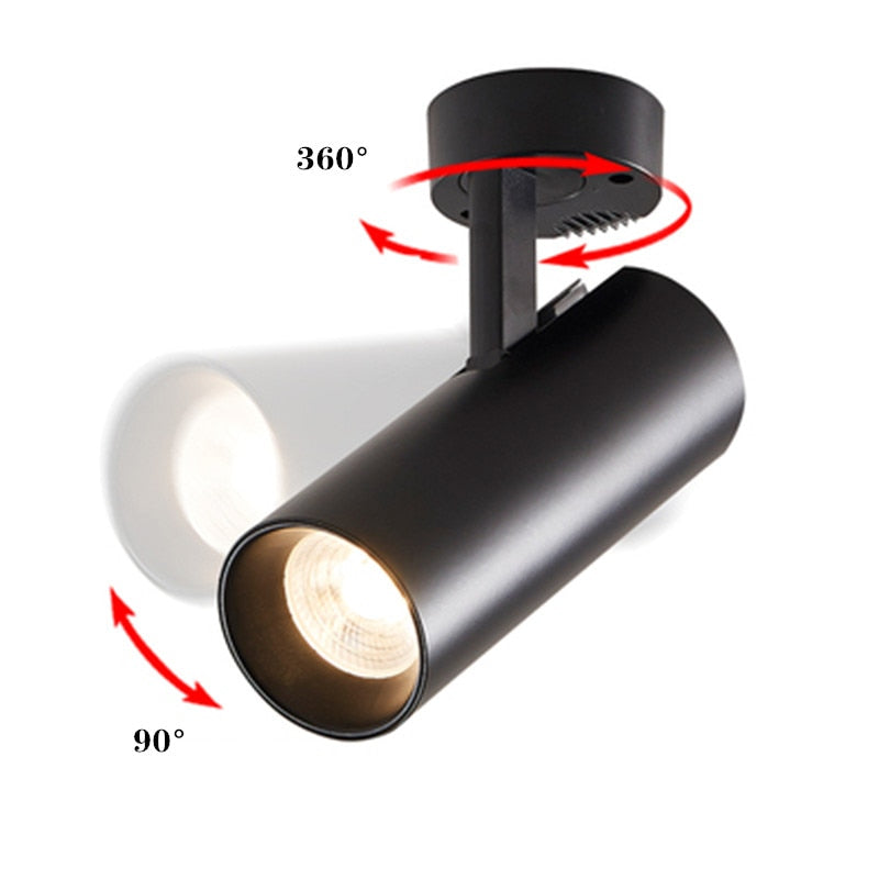 Surface Mounted LED Downlights Foldable 360° Rotatable COB Ceiling Spot lights 12W 20W 30W LED Lamps Background Wall Lighting