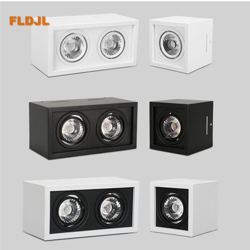 Dimmable LED no-open hole surface mounted downlight COB downlight 110v/220v 10W 20W LED ceiling spotlight home lighting