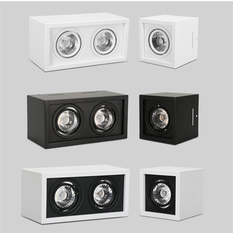 Dimmable LED no-open hole surface mounted downlight COB downlight 110v/220v 10W 20W LED ceiling spotlight home lighting