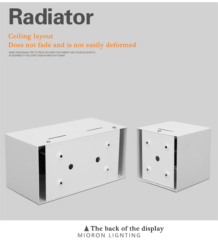 Dimmable LED no-open hole surface mounted downlight COB downlight 110v/220v 10W 20W LED ceiling spotlight home lighting