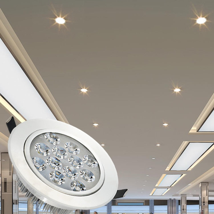 LED dimmable Ceiling light Epistar 9W 12w 15W 21W round LED ceiling lamp Recessed Spot light 110V-220V led ceiling lamp