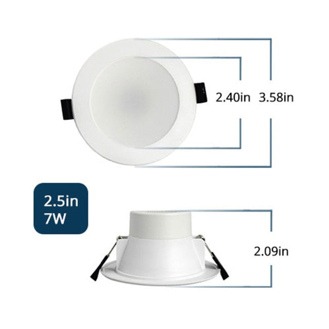 Benexmart Tuya Zigbee Smart Downlight 7W 10W RGBCW Led Round Ceiling Light Color Changing Dimmer Alexa Google Home Smartthings