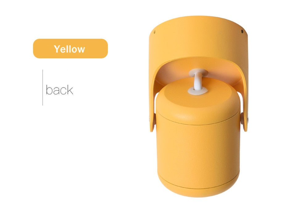 Macaron Led Downlight Surface Mounted Spot Led 360° Rotation COB Chip Indoor Lighting Background Wall Living Room Ceiling Lights