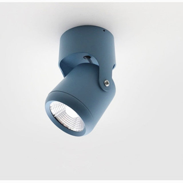 Macaron Led Downlight Surface Mounted Spot Led 360° Rotation COB Chip Indoor Lighting Background Wall Living Room Ceiling Lights