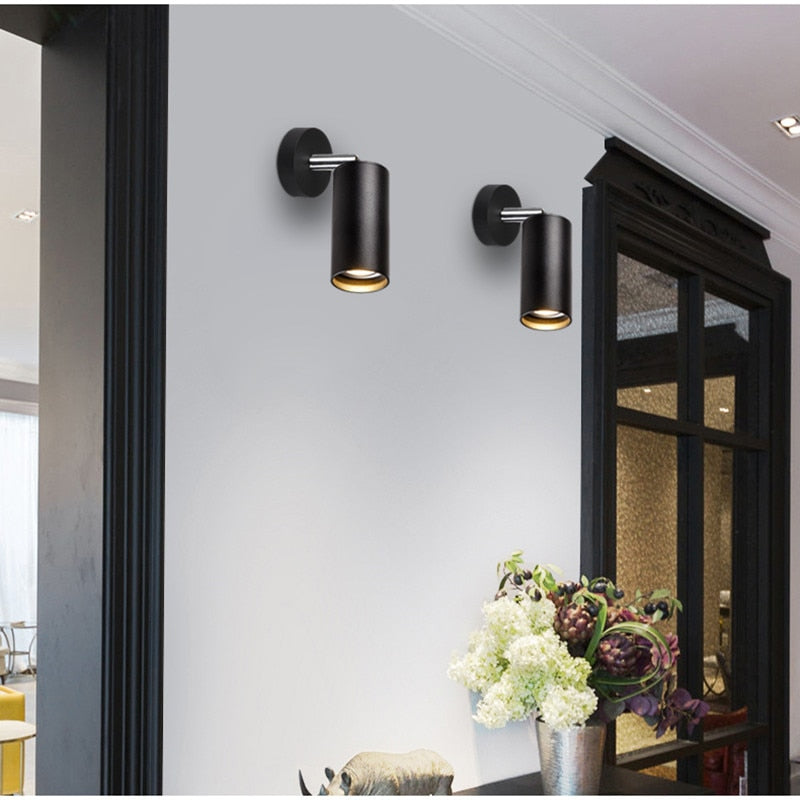 LED Downlight with 12W GU10 Bulb Replaceable 360 Degree Rotatable Surface Mounted LED Spot Light for Kitchen Living room