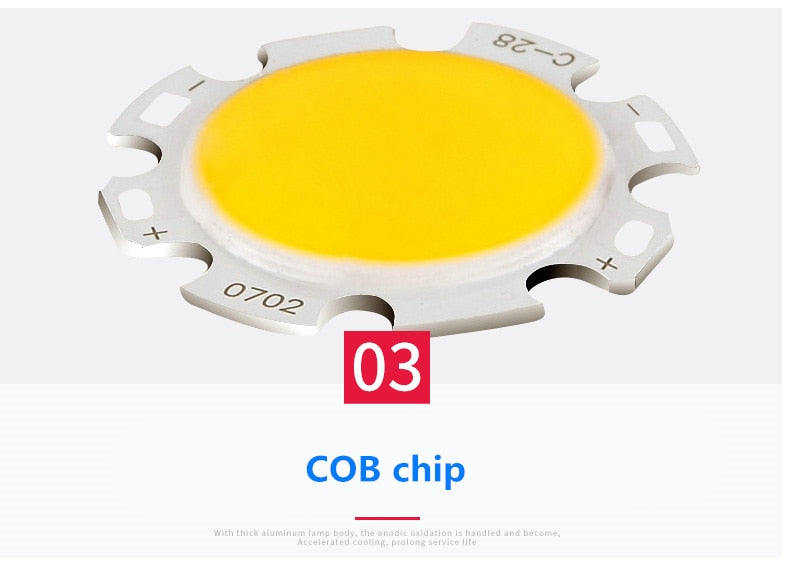 Silver Round Dimmable Recessed LED COB Downlight 3W/5W/7W/12W/15W Recessed LED Ceiling Spot Light 3000K 4000K 6000K AC90-265V