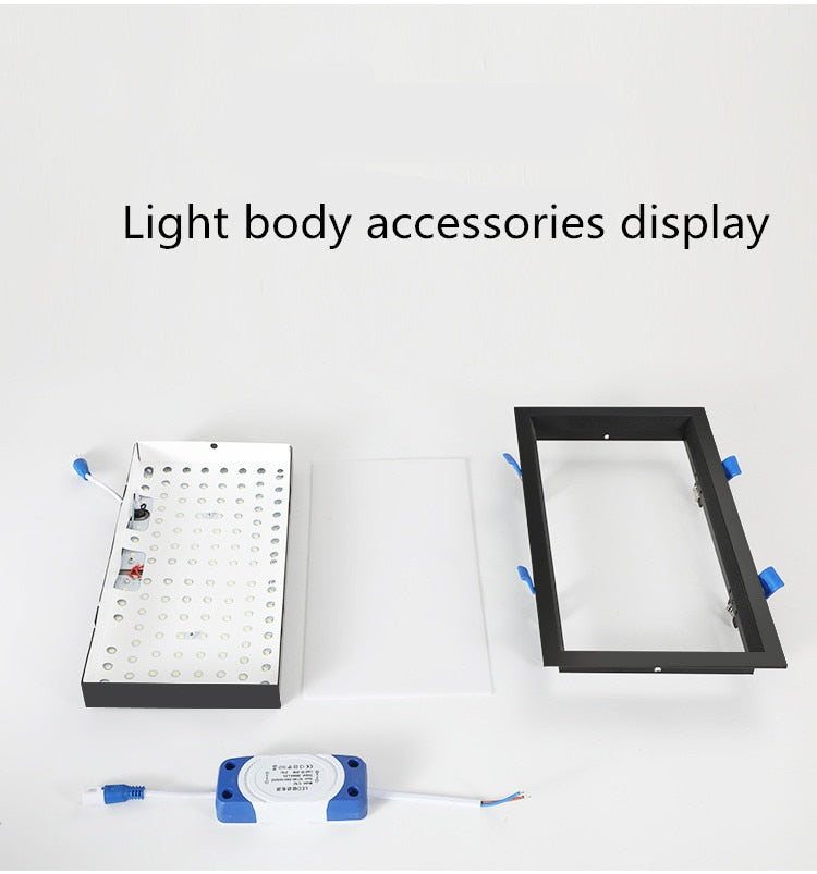 LED Panel Recessed downlight 12W 18W 24W 32W Square LED Spot Light Ceiling Lamp AC110V 220V