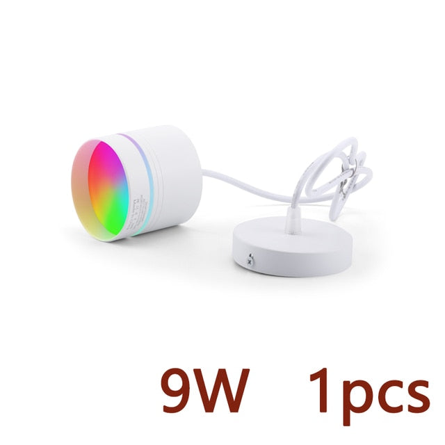 Modern LED Downlight Smart 2.4GHZ chandelie WIFI living room, 9W bedroom Kitchen RGB Warm Cool light Work with TUYA Google Home