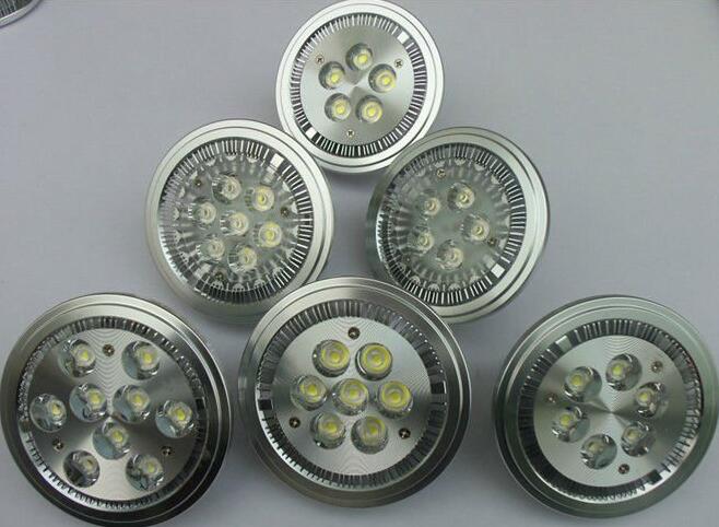 LED AR111 5W led 1*1W 7W 9w G53 lamp G53 LED 110-240V DC12V Downlight led bulb led spotlight GU10