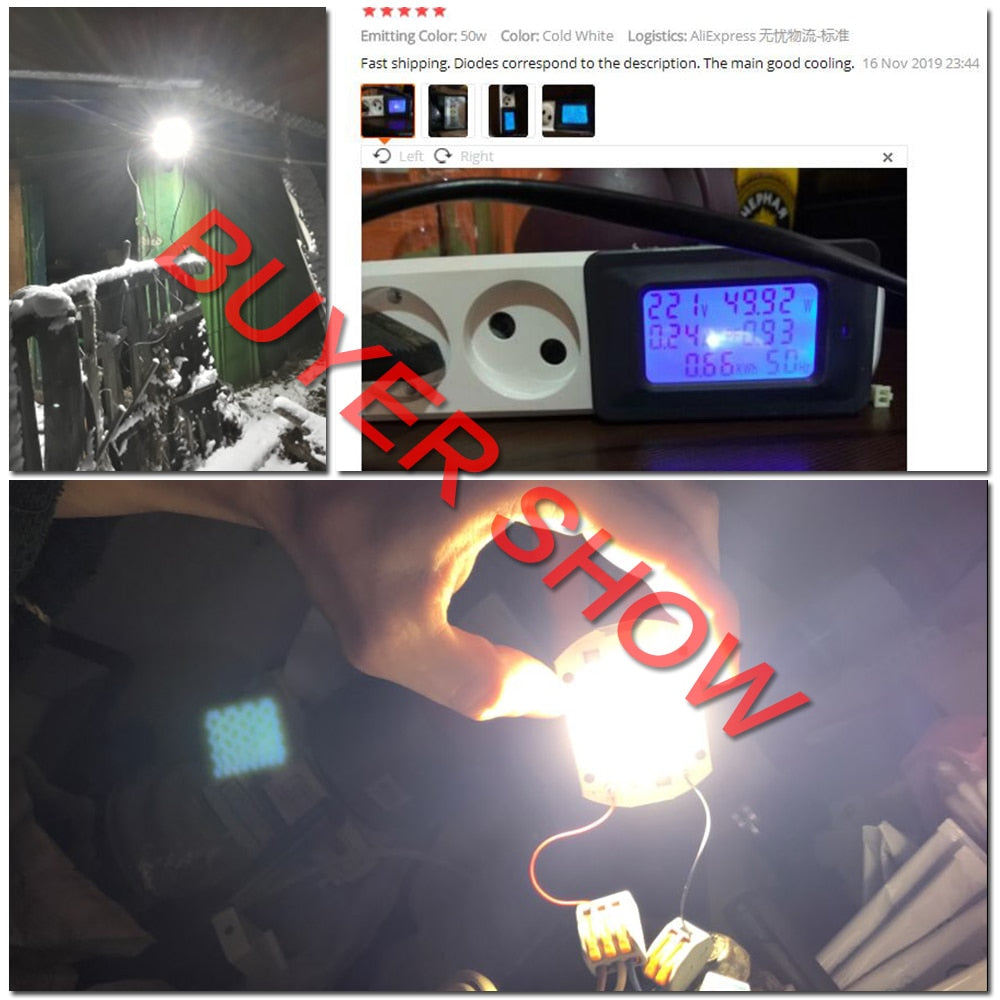 LED Chip 50W 30W 20W 10W 220V 110V COB CHIP LED Lamp For Flood light Spotlight Accessories DIY No Need Driver Matrix Lighting