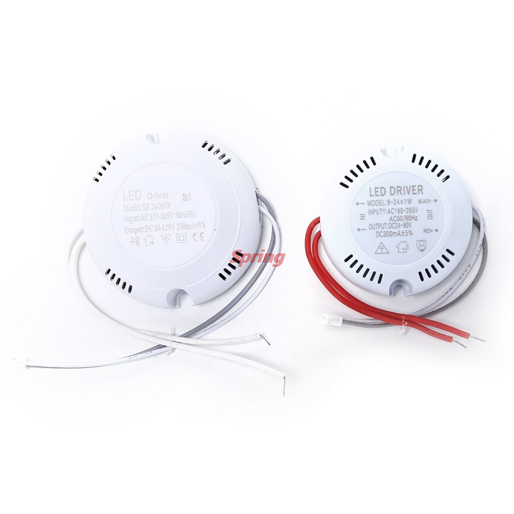 Hot NEW 24W 36w LED Driver,Ceiling Driver,220v Round Driver Lighting Transform For LED Downlights,Lights High Quality