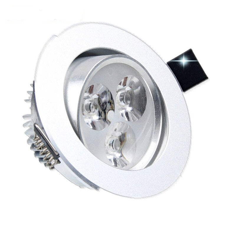 Ceiling downlight Epistar LED ceiling lamp Silver Decoration Recessed Spot light AC165-240v for home illumination led bulb light