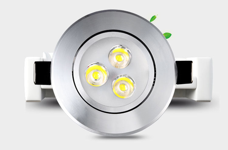 Ceiling downlight Epistar LED ceiling lamp Silver Decoration Recessed Spot light AC165-240v for home illumination led bulb light