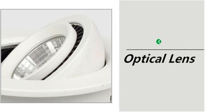 Dimmable Rotatable Angle Adjustable LED Recessed Downlights 18W 15W 12W 9W 7W COB Ceiling Lamp Spot Lights For Home Lighting