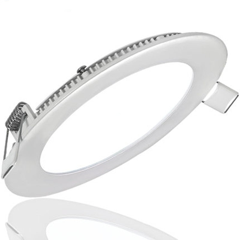 Hot Ultra Thin Design 3W 4W 6W 9W 12W 15W 18W LED Surface Ceiling Recessed Grid Downlight / Round Panel Light Aluminum Shell