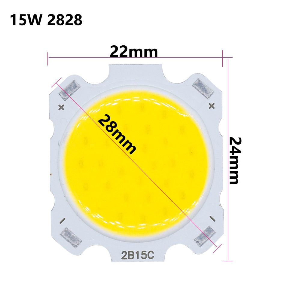 LED 10pcs a lot 3W/5W/7W/10W High Power LED COB Light Beads 28MM LED lamp Bead LED Bulb Chip Spot Light Downlight Diode Lamps White