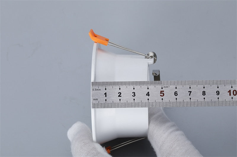 Round Recessed LED Ceiling Downlight Mounting Aluminum Frame MR16 GU10 Bulb Replaceable Spot Lamp Holder Socket Fitting Fixtures