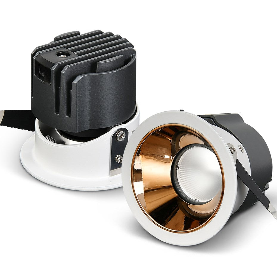 Anti-glare Recessed in Led Downlight Indoor Lighting Spot Led 7W 12W 15W 18W Dimmable Ceiling Lamp For Bedroom Living Room Foyer